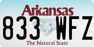 AR license plate 833WFZ