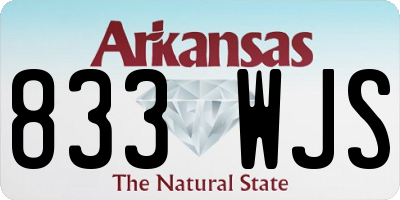 AR license plate 833WJS