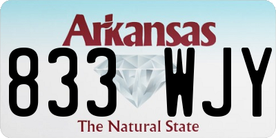 AR license plate 833WJY