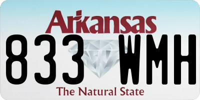 AR license plate 833WMH