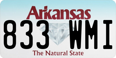 AR license plate 833WMI