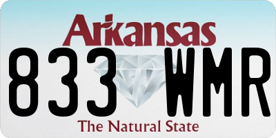 AR license plate 833WMR