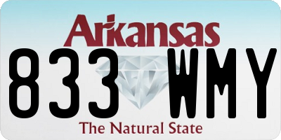 AR license plate 833WMY