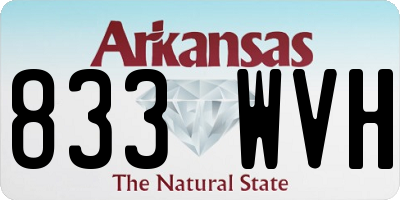 AR license plate 833WVH