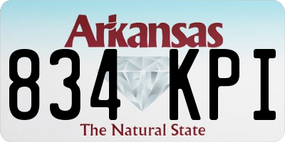 AR license plate 834KPI