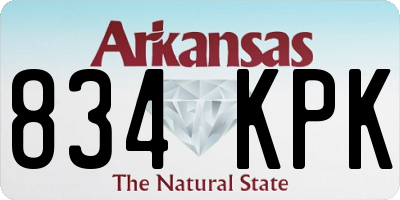 AR license plate 834KPK