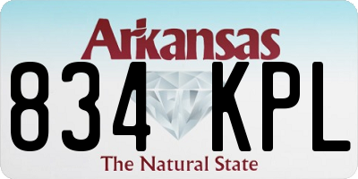 AR license plate 834KPL