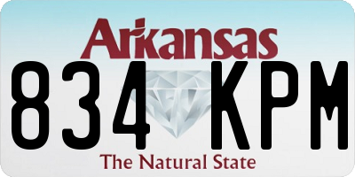 AR license plate 834KPM