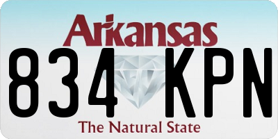 AR license plate 834KPN