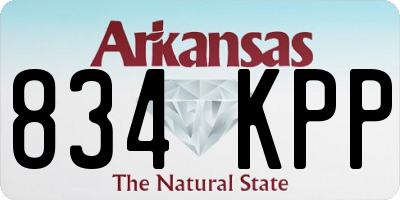 AR license plate 834KPP