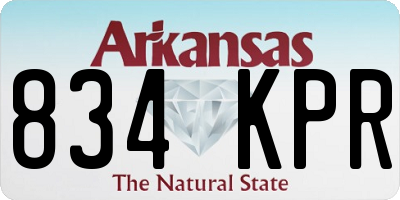 AR license plate 834KPR
