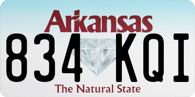AR license plate 834KQI