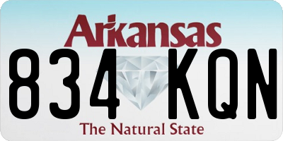 AR license plate 834KQN