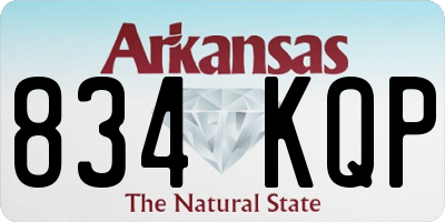 AR license plate 834KQP