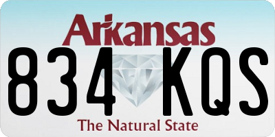 AR license plate 834KQS