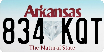 AR license plate 834KQT