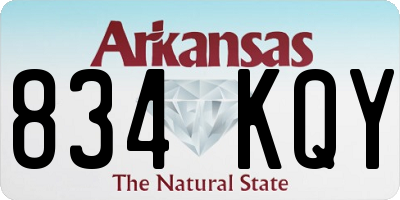 AR license plate 834KQY