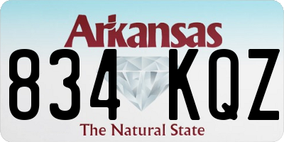 AR license plate 834KQZ