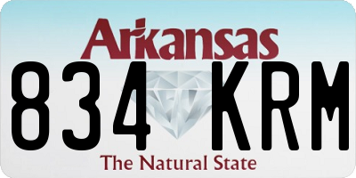 AR license plate 834KRM