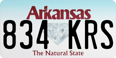 AR license plate 834KRS