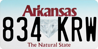 AR license plate 834KRW