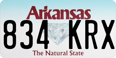 AR license plate 834KRX