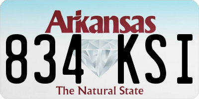 AR license plate 834KSI