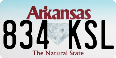 AR license plate 834KSL