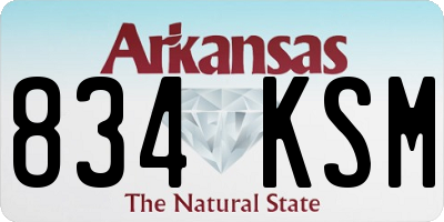AR license plate 834KSM