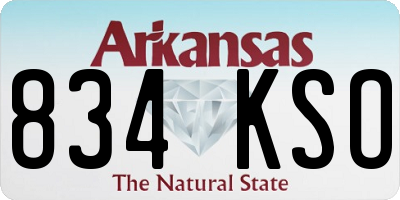 AR license plate 834KSO