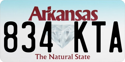 AR license plate 834KTA