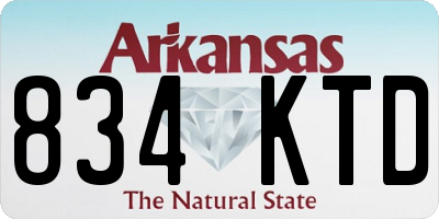 AR license plate 834KTD