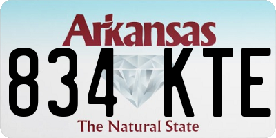 AR license plate 834KTE