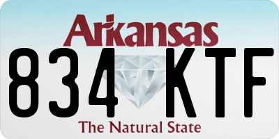 AR license plate 834KTF