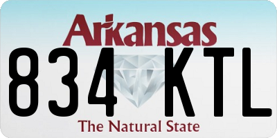AR license plate 834KTL
