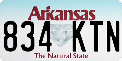 AR license plate 834KTN