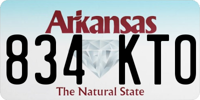 AR license plate 834KTO