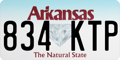 AR license plate 834KTP