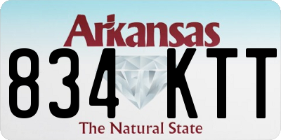 AR license plate 834KTT