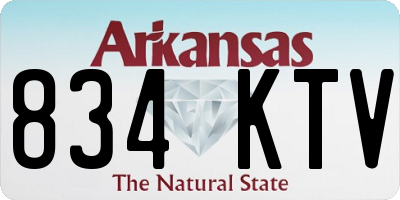 AR license plate 834KTV