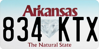 AR license plate 834KTX
