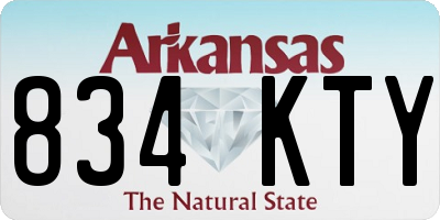 AR license plate 834KTY