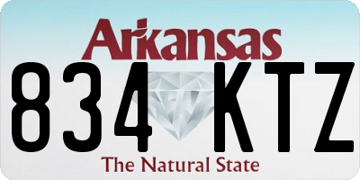 AR license plate 834KTZ