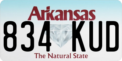 AR license plate 834KUD