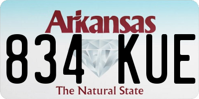 AR license plate 834KUE