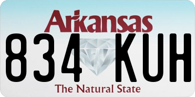 AR license plate 834KUH