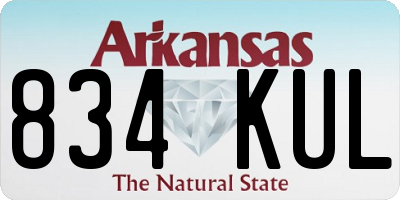 AR license plate 834KUL
