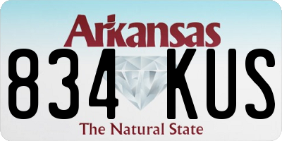 AR license plate 834KUS