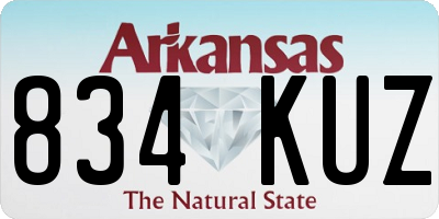 AR license plate 834KUZ