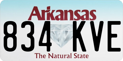 AR license plate 834KVE